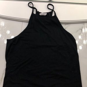 Black Halter Tee